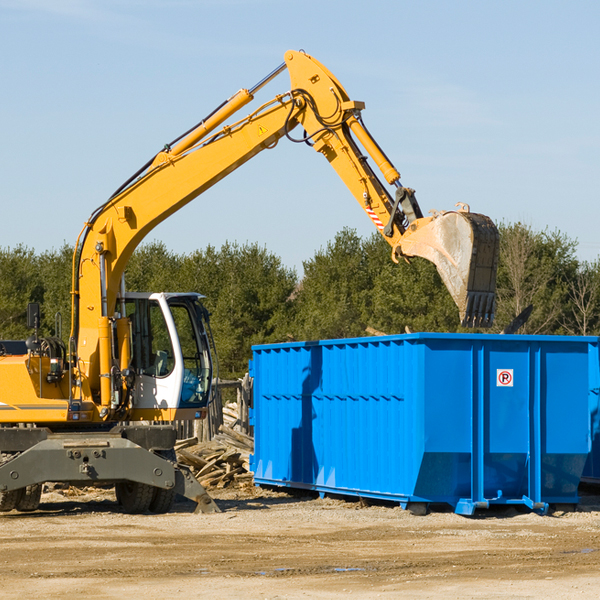 what size residential dumpster rentals are available in Italy New York